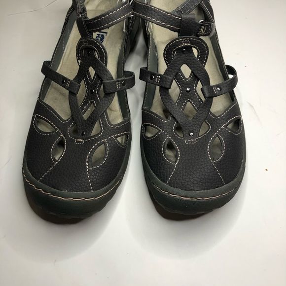 Jambu Memory Foam Size 8 M Sandal Gray Sydney - Picture 2 of 7